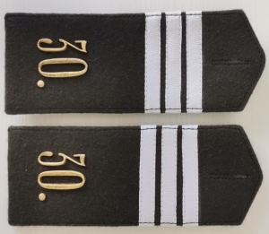 Shoulder straps of the non-commissioned officer of the 30th Poltava infantry regiment of the RIA, copy