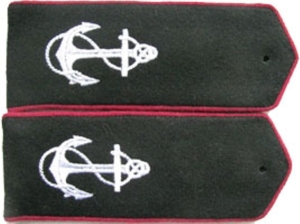 Shoulder straps of cadets of naval schools, technicians (naval uniform), model 1943, copy